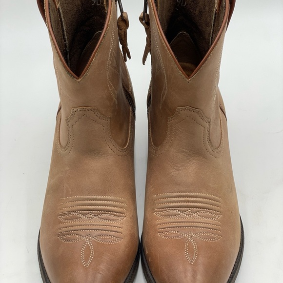 Ariat Darlin Western Brown Ankle Boots Side Zip Womens Sz 9 B Style 10017323 - Picture 2 of 8